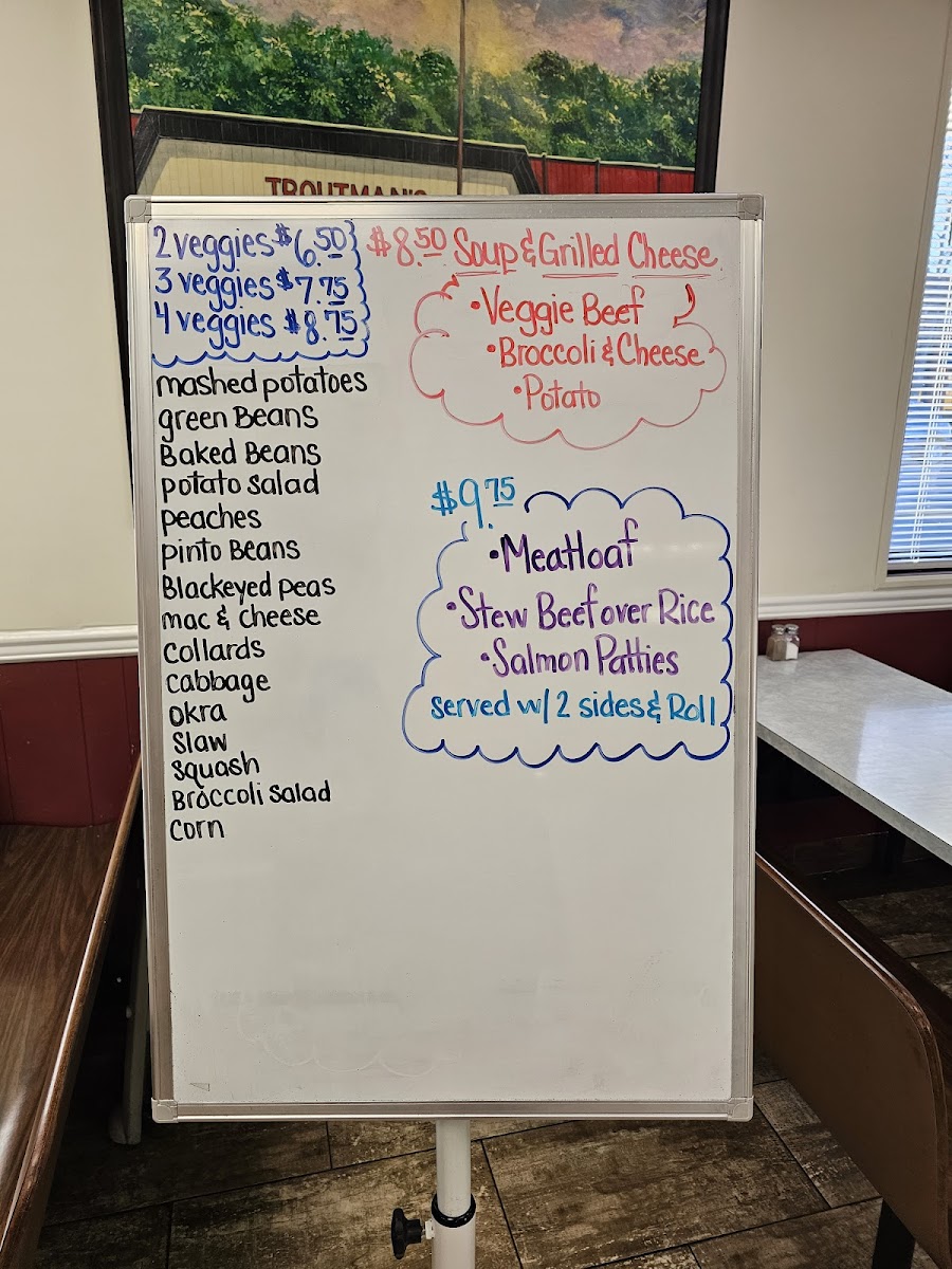 Menu Troutman's Bar-B-Q-1
