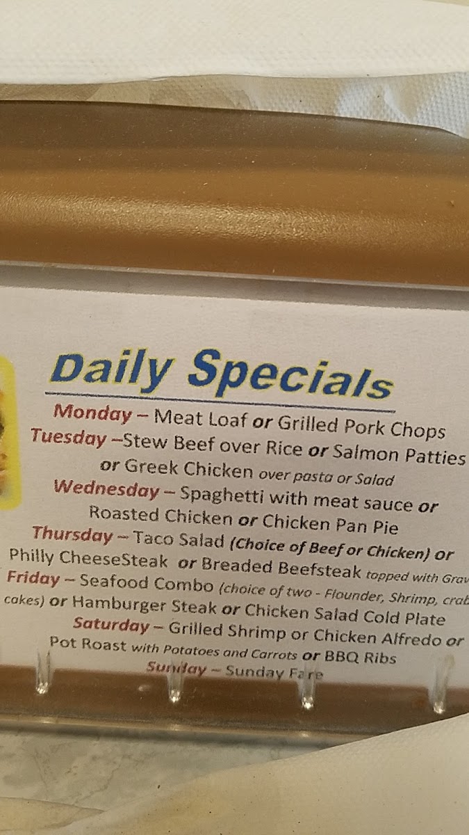 Menu Troutman's Bar-B-Q-6